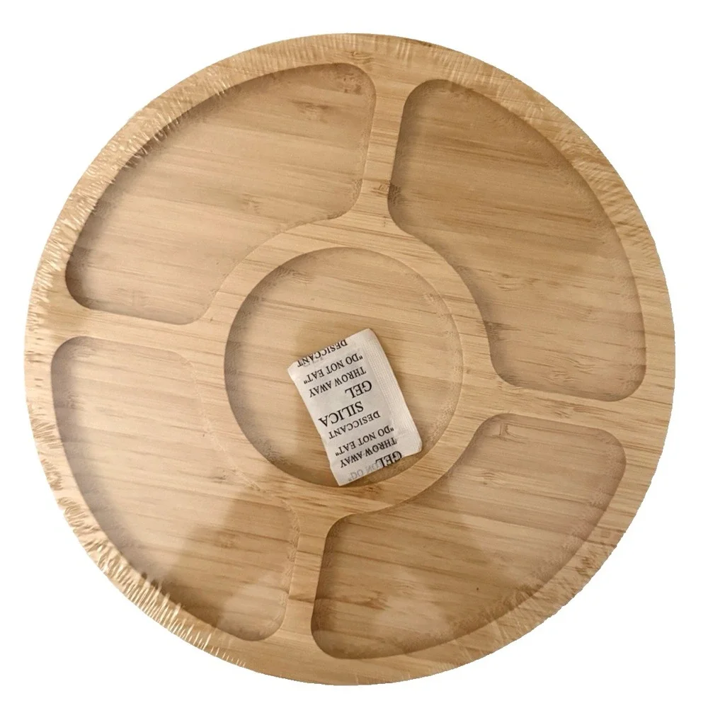 Round Bamboo Charcuterie Board Small 9